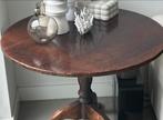 Vintage ronde Engelse Tiltop tafel, Huis en Inrichting, Tafels | Eettafels, Ophalen, Gebruikt, Rond, 50 tot 100 cm