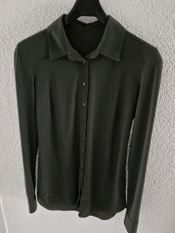 BLOUSE BLOES STUDIO ANNELOES S 36 groen army poppy shirt  beschikbaar voor biedingen