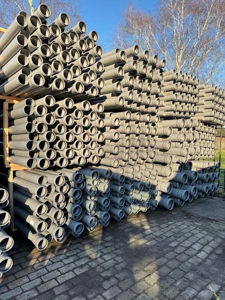 PVC buis 125 mm – SN4 / SN8 – 5 m – prijs op aanvraag!, Doe-het-zelf en Verbouw, Buizen en Afvoer, Nieuw, Rechte buis, Pvc, 4 tot 6 meter