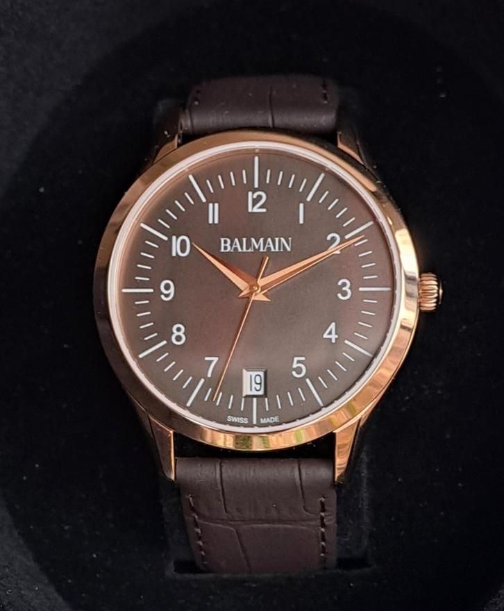 Balmain Classic, Sieraden, Tassen en Uiterlijk, Horloges | Dames, Zo goed als nieuw, Polshorloge, Overige merken, Leer, Ophalen