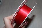 Biaisband Satijn / Duchesse 30 mm - rood #1370, Hobby en Vrije tijd, Ophalen of Verzenden, Nieuw, Lint, Band of Elastiek