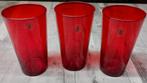 IKEA 3 rode  drinkglazen. Vintage., Huis en Inrichting, Glas, Overige stijlen, Ophalen of Verzenden, Zo goed als nieuw