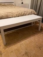 Wit bankje / sidetable IKEA, Ophalen, Gebruikt, 100 tot 150 cm, Modern