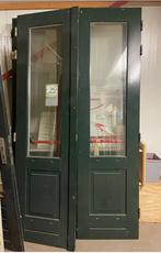 Dubbele deuren met panieksluiting, 215 cm of meer, Gebruikt, Ophalen of Verzenden, Glas