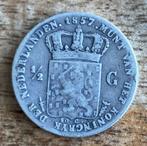 halve gulden 1857 Willem III (2), Postzegels en Munten, Munten | Nederland, ½ gulden, Zilver, Ophalen of Verzenden, Koning Willem III