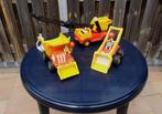 Fisher Price Husky werkvoertuigen set - 3-delig Vintage., Kinderen en Baby's, Speelgoed | Fisher-Price, Ophalen of Verzenden, Gebruikt
