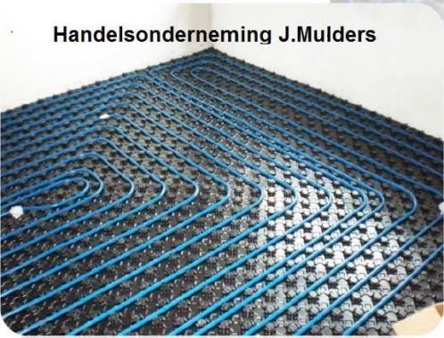 Vloerverwarming,tegelvloer,Noppenplaat,verdeler,warmtepomp, Doe-het-zelf en Verbouw, Vloerdelen en Plavuizen, Nieuw, Plavuizen