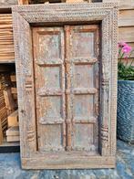 Antiek teakhouten kozijn met luiken, Antiek en Kunst, Ophalen