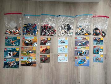 LEGO Creator set: 31071, 31087, 31100, 31134, 31072, 31111 beschikbaar voor biedingen