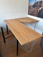 Houten Bureau met Metalen Poten, Huis en Inrichting, Bureaus, Ophalen, Gebruikt, Bureau