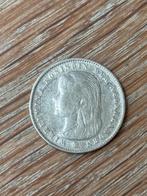 25 cent 1897, Postzegels en Munten, Munten | Nederland, Verzenden, Zilver, 25 cent, Koningin Wilhelmina