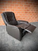 Relax fauteuil / relax stoel / leder / goede staat, Huis en Inrichting, Fauteuils, Gebruikt, Leer, Ophalen