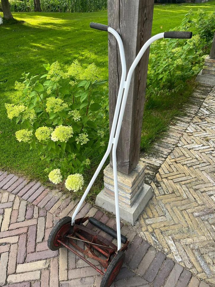 Authentieke zweedse Husqvarna  Duc Major grasmaaier, Tuin en Terras, Grasmaaiers, Gebruikt, Handgrasmaaier, Cirkelmaaier, Ophalen