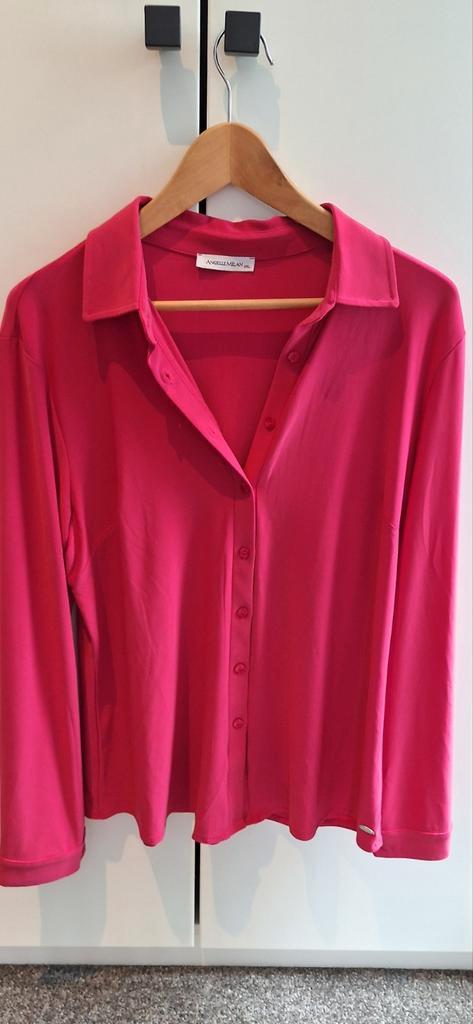 Fuchsia Rose blouse xxl valt als L, Kleding | Dames, Blouses en Tunieken, Zo goed als nieuw, Maat 42/44 (L), Roze, Ophalen of Verzenden