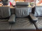 Leren bank 3/4 zits van Montel, Huis en Inrichting, Banken | Bankstellen, Ophalen, Zo goed als nieuw