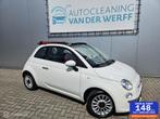 Fiat 500C 1.2 Popstar Cabrio zeer netjes!, Gebruikt, 4 cilinders, Cabriolet, Wit