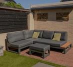 Luxe loungeset met teak accenten. Life - Model Soho Lounge, Tuin en Terras, Ophalen, 6 zitplaatsen, Aluminium, Zo goed als nieuw