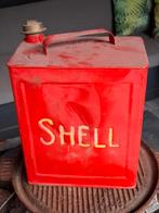 Oud Shell Benzine Blik - Vintage Decoratie, Ophalen of Verzenden