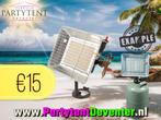 Feestje! Gasfles Heaters tehuur + evt Partytent/ statafel et, Ophalen, Nieuw