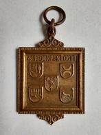 IJ.C.H. & O. Vierde 16 dorpentocht 80 km schaatsen 1954, Ophalen of Verzenden, Brons, Nederland