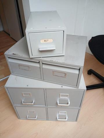 archieflades kaartenbak vintage industrieel beschikbaar voor biedingen