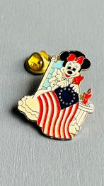 Disney Minnie mouse met Amerikaanse vlag Pin, Verzamelen, Speldjes, Pins en Buttons, Ophalen of Verzenden, Zo goed als nieuw