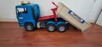 Bruder Vrachtwagen met Container gebruikt, Kinderen en Baby's, Speelgoed | Speelgoedvoertuigen, Ophalen of Verzenden, Gebruikt