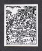 Sticker Goutum Friesland Studio De Landmeter Radio-amateur 1, Ophalen of Verzenden, Zo goed als nieuw