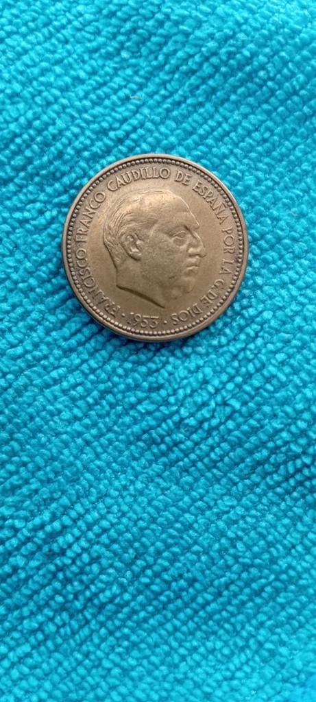 Spaanse 2.50 Pesetas Munt - Franco. 1953 *54, Postzegels en Munten, Munten | Europa | Niet-Euromunten, Ophalen of Verzenden, Overige landen