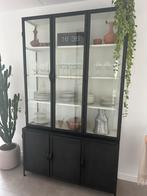 Metalen kast, kast, zwart kast, Ophalen of Verzenden, Zo goed als nieuw, 25 tot 50 cm