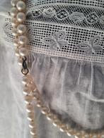 Vintage kunst parel ketting lang model foto 1 en 2, Sieraden, Tassen en Uiterlijk, Kettingen, Overige kleuren, Belle Vieille Brocante