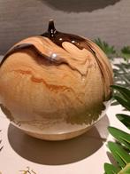 Keramische Vaas - Gemarmerd Bruin/Beige, Ophalen of Verzenden