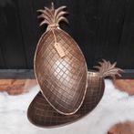 Nieuw schaal ananas goudkleurig, dienblad, borrelschaal, Overige materialen, Schaal, Nieuw, Ophalen of Verzenden