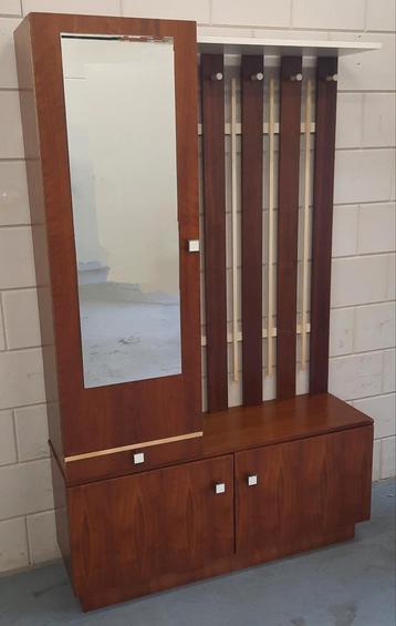 Kapstok Wandkast Schoenkast Vintage Midcentury Design  beschikbaar voor biedingen
