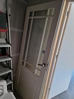 Opdekdeur met glas 211x83, Ophalen, Gebruikt, 80 tot 100 cm, Binnendeur