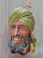 * Vintage Bossons karakterkop muurhoofd Punjabi *, Verzamelen, Beelden en Beeldjes, Ophalen of Verzenden, Gebruikt, Mens