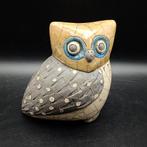 Fraai  Vintage Keramiek Raku Beeld Uil South Africa 13,5cmh, Ophalen of Verzenden