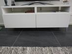 Wit Ikea Besta tv meubel 120 x 40 x 49 cm., Minder dan 100 cm, 25 tot 50 cm, 100 tot 150 cm, Zo goed als nieuw