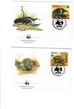 paraguya 1988 set wwf fdc gordeldier zoogdieren wildlife, Ophalen of Verzenden, Gestempeld, Dier of Natuur