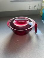 Tupperware Kom met Deksel - Rood, Ophalen of Verzenden, Zo goed als nieuw, Rood, Bak of Kom