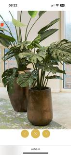 Bloempot koper brons exclusief 50cm hoog, Ophalen, Overige materialen, Overige kleuren, 50 tot 75 cm