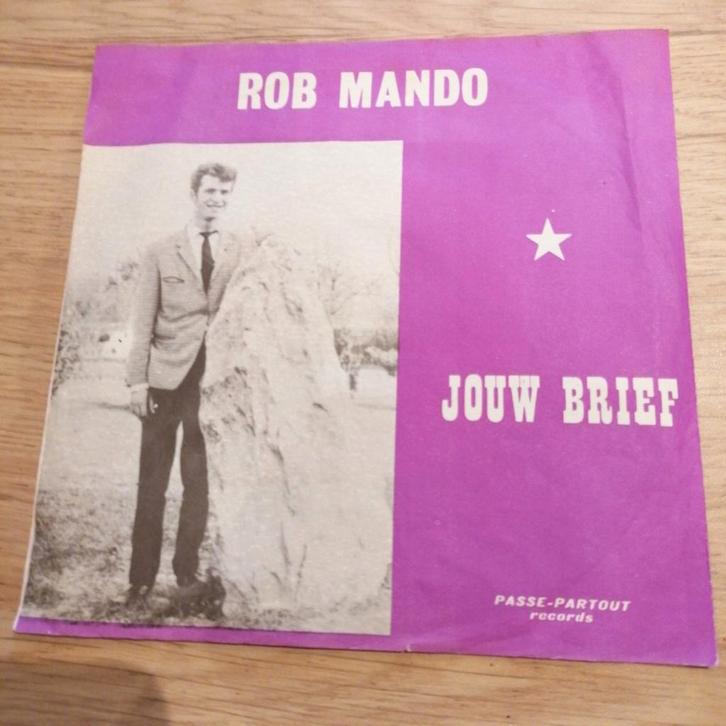 Rob mando /jouw brief, Cd's en Dvd's, Vinyl | Nederlandstalig, Gebruikt, Levenslied of Smartlap, Overige formaten, Ophalen of Verzenden