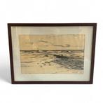 iet Hein van Asperen (1895-1969) - golfbreker bij Harlingen, Antiek en Kunst, Ophalen of Verzenden