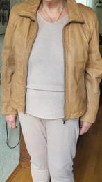 Leren dames jack, Kleding | Dames, Beige, Ophalen of Verzenden, Zo goed als nieuw, Maat 46/48 (XL) of groter