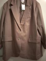 Nieuwe H&M blazer Taupe oversized maat XXL 48/50, Verzenden, Nieuw, Maat 46/48 (XL) of groter, Overige kleuren