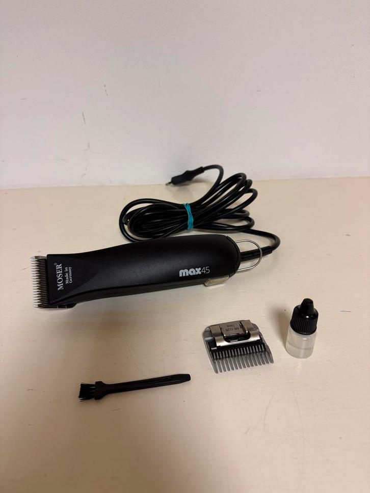 MOSER Max 45 TONDEUSE incl. 2x MESSENSET 3 & 7 mm olie ZGAN!, Dieren en Toebehoren, Honden-accessoires, Zo goed als nieuw, Ophalen of Verzenden