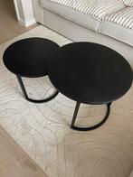 2 salontafels van mangohout, Ophalen, 50 tot 100 cm, Rond, Zo goed als nieuw