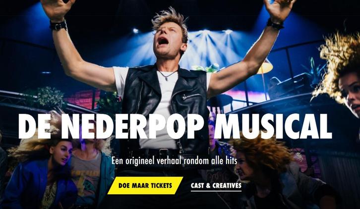 Doe Maar!-de Nederpop Musical (nabij Amersfoort) 14:00, Tickets en Kaartjes, Theater | Musical, Eén persoon, Oktober