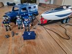Playmobil politie + boot speciale eenheid compleet sint kado, Ophalen of Verzenden, Zo goed als nieuw, Complete set