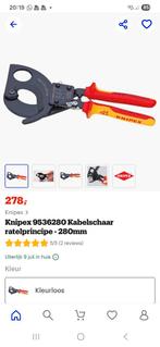 Knipex 95 36 280 Kabelschaar Ratel - 280mm, Doe-het-zelf en Verbouw, Gereedschap | Handgereedschap, Ophalen of Verzenden, Nieuw